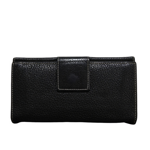 Bvlgari Long Black Textured Leather Wallet+COA-EUC - Picture 3 of 11